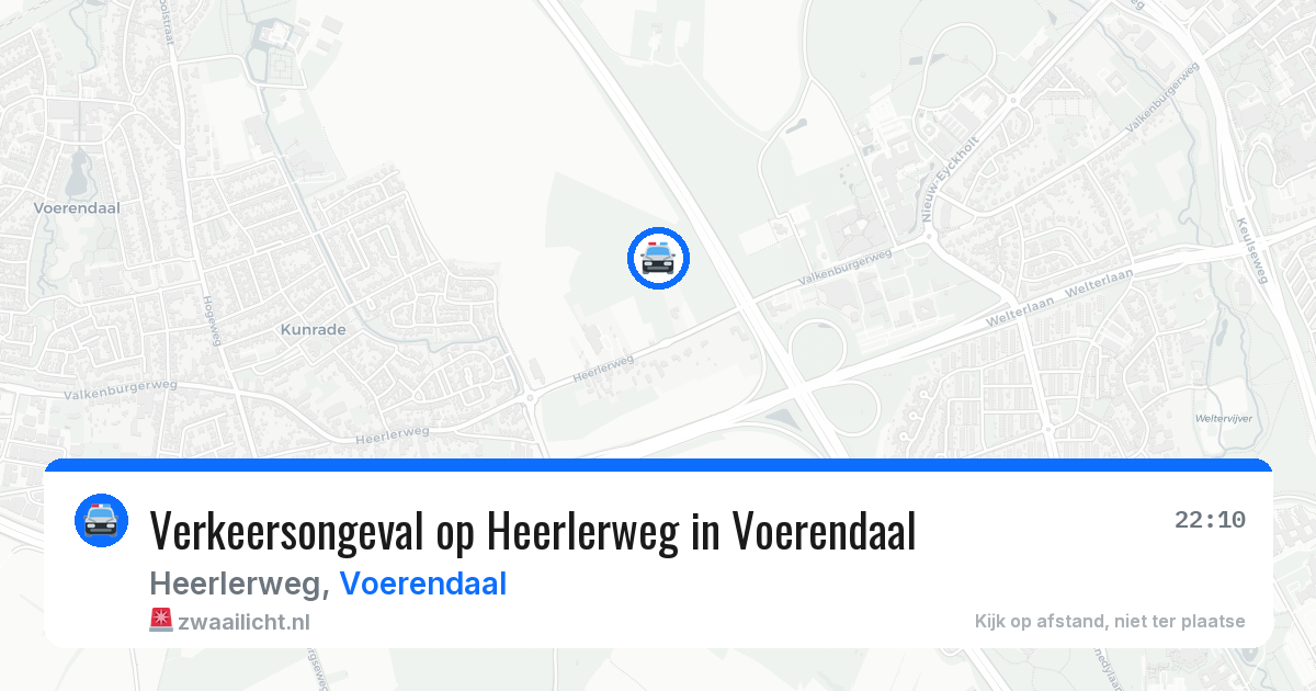 Verkeersongeval op Heerlerweg in Voerendaal — 23 mrt 2026