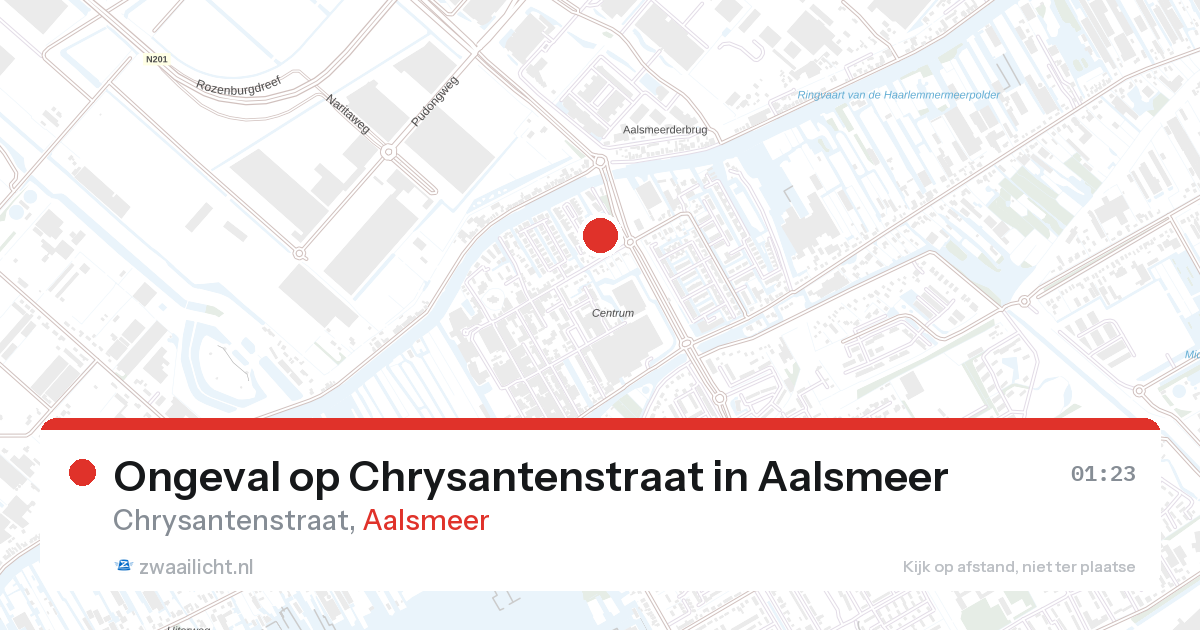 Ongeval op Chrysantenstraat in Aalsmeer — 1 feb 2026