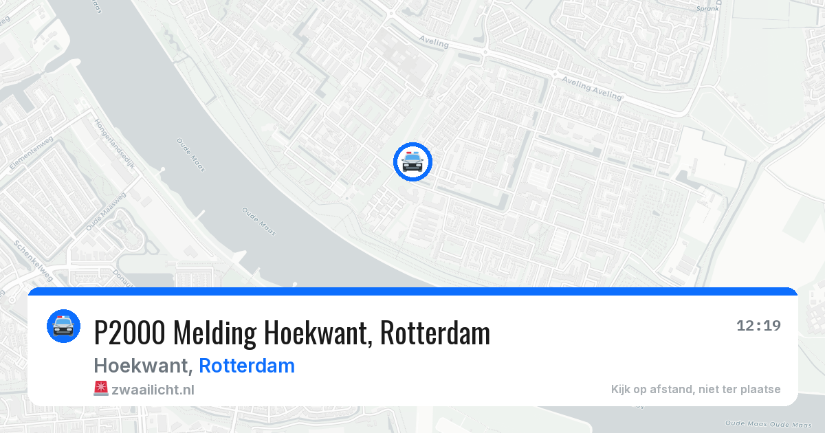 P2000 Melding Hoekwant, Rotterdam — 25 jun 2026