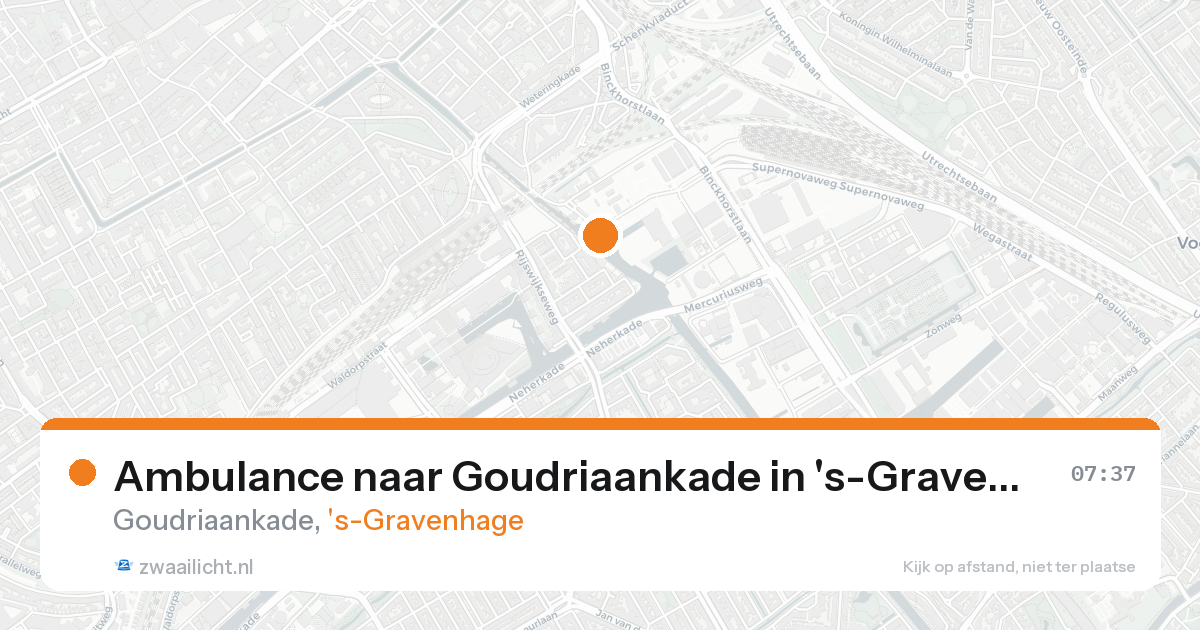 Ambulance naar Goudriaankade in 's-Gravenhage — 17 aug 2026