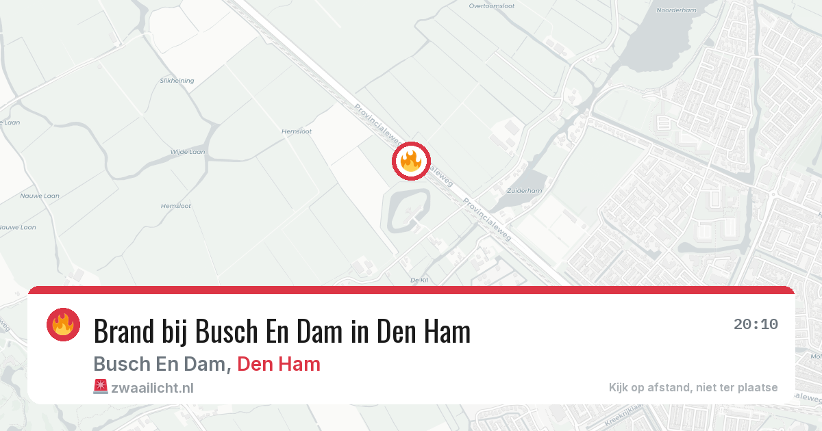 Brand bij Busch En Dam in Den Ham — 3 jul 2026
