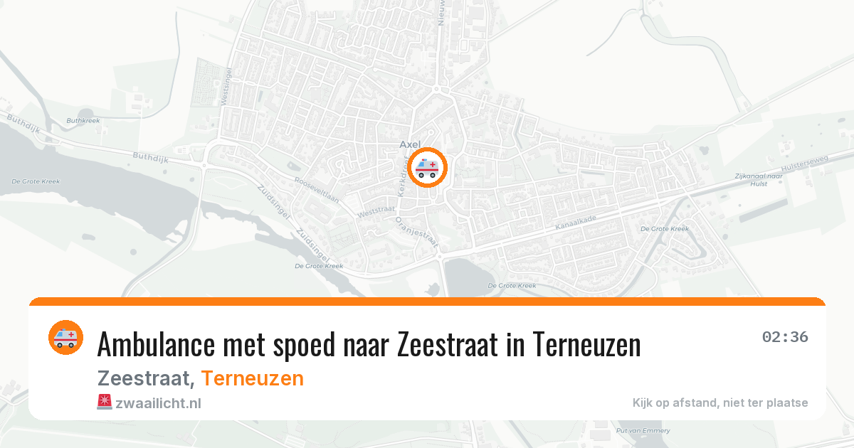 Ambulance met spoed naar Zeestraat in Terneuzen — 11 aug 2026