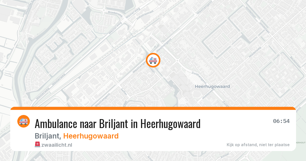 Ambulance naar Briljant in Heerhugowaard — 6 jun 2026