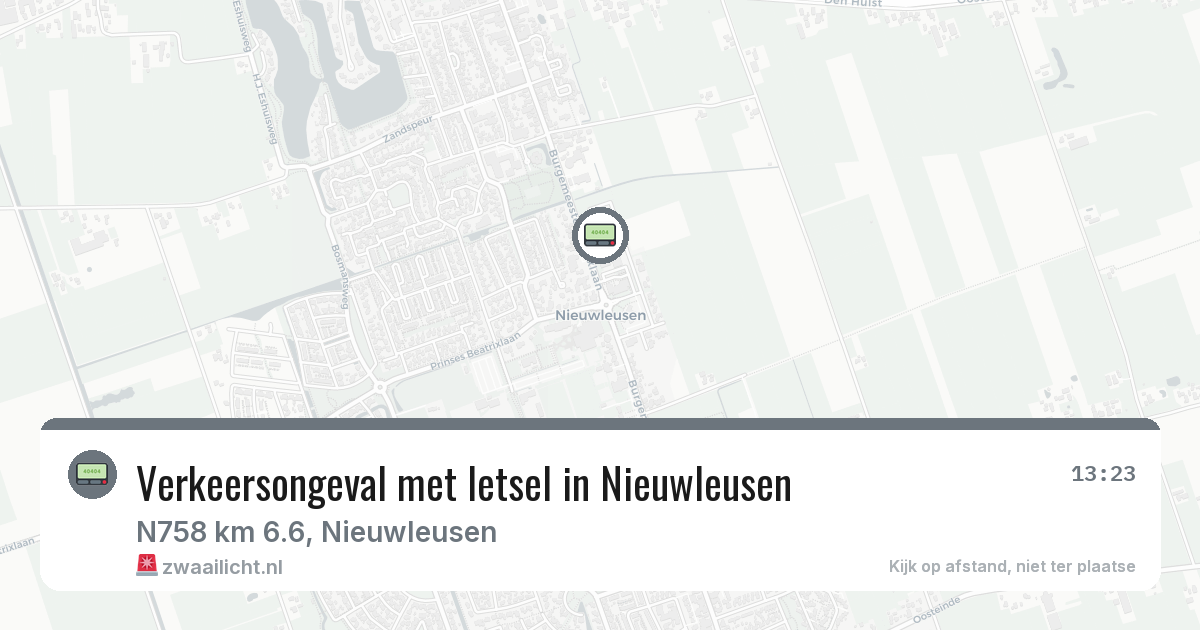 Verkeersongeval met letsel in Nieuwleusen — 28 apr 2026