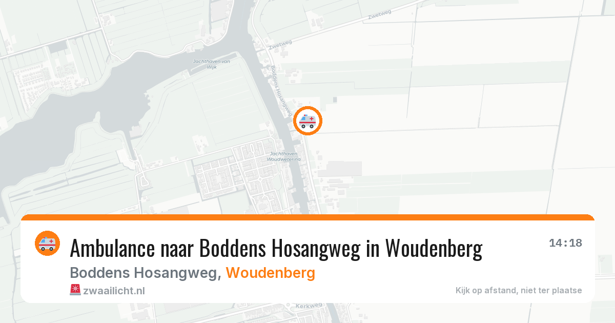 Ambulance naar Boddens Hosangweg in Woudenberg — 13 mrt 2026
