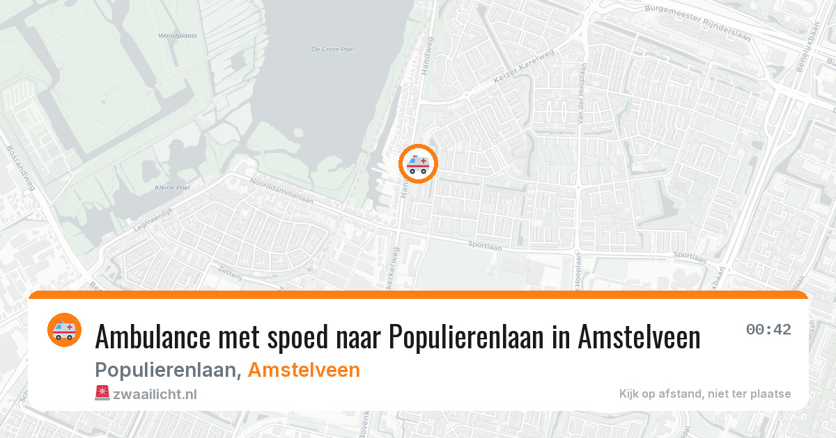 Ambulance met spoed naar Populierenlaan in Amstelveen — 30 jun 2026