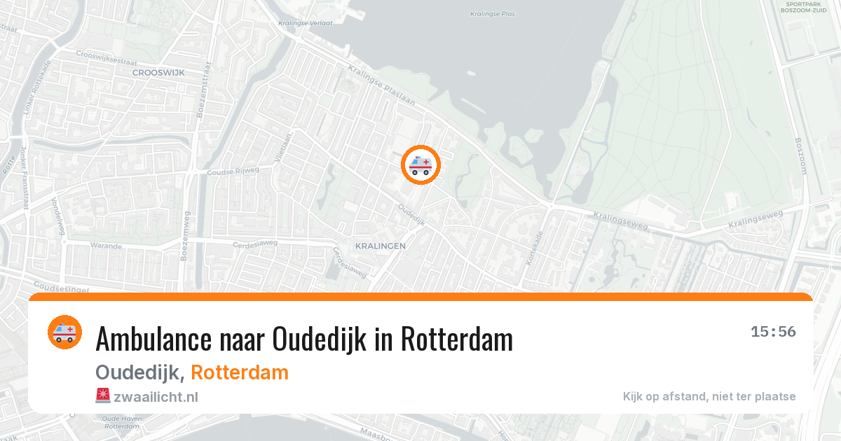 Ambulance naar Oudedijk in Rotterdam — 8 mei 2026