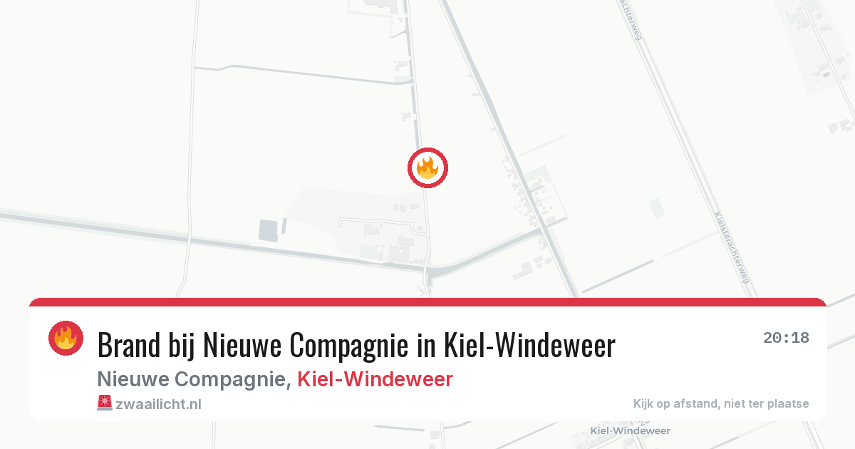 Brand bij Nieuwe Compagnie in Kiel-Windeweer — 6 apr 2026