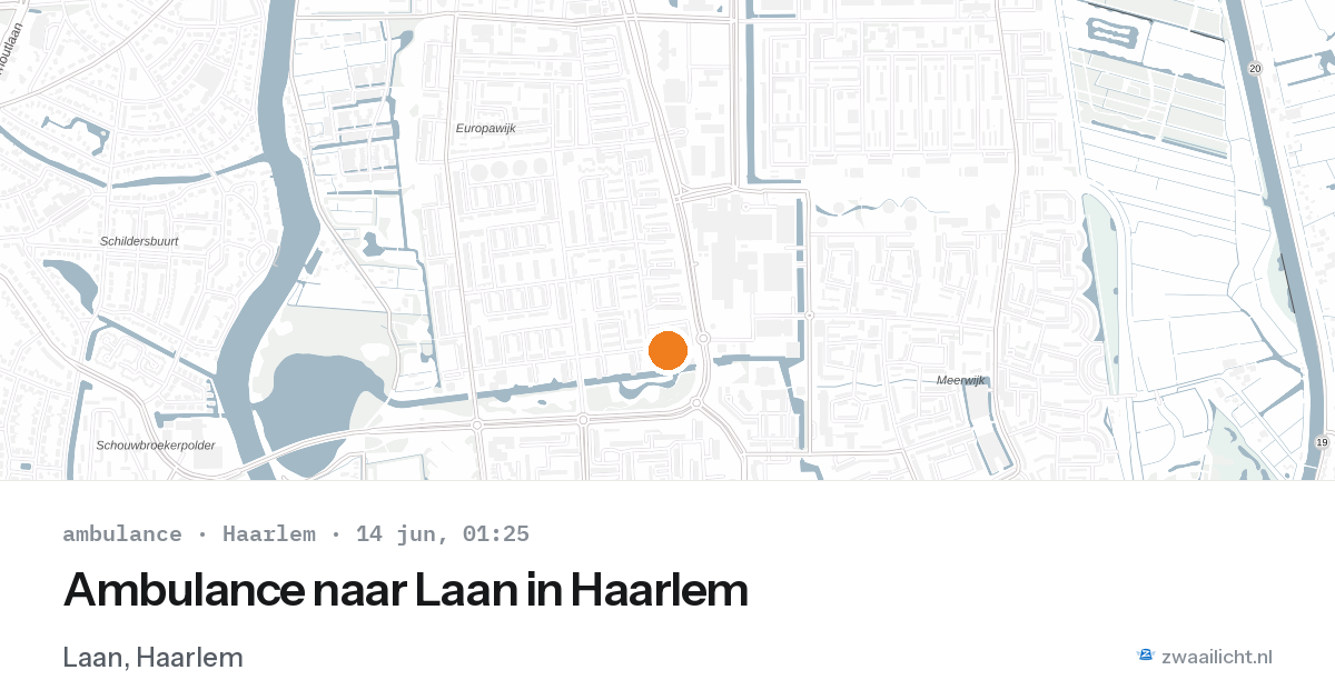 Ambulance naar Laan in Haarlem — 13 jun 2026