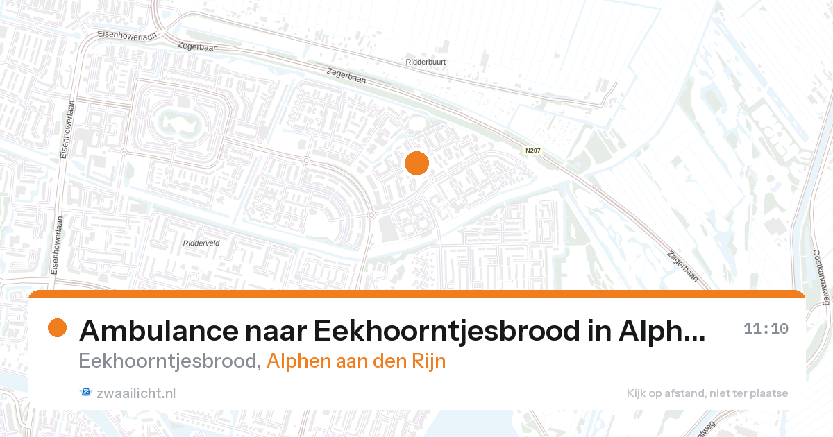 Ambulance naar Eekhoorntjesbrood in Alphen aan den Rijn — 28 aug 2026