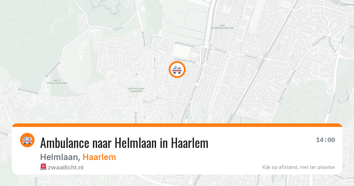 Ambulance naar Helmlaan in Haarlem — 25 apr 2026