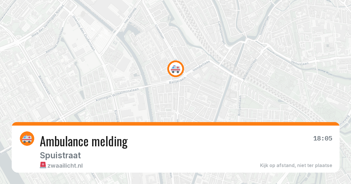 Ambulance melding — 25 apr 2026
