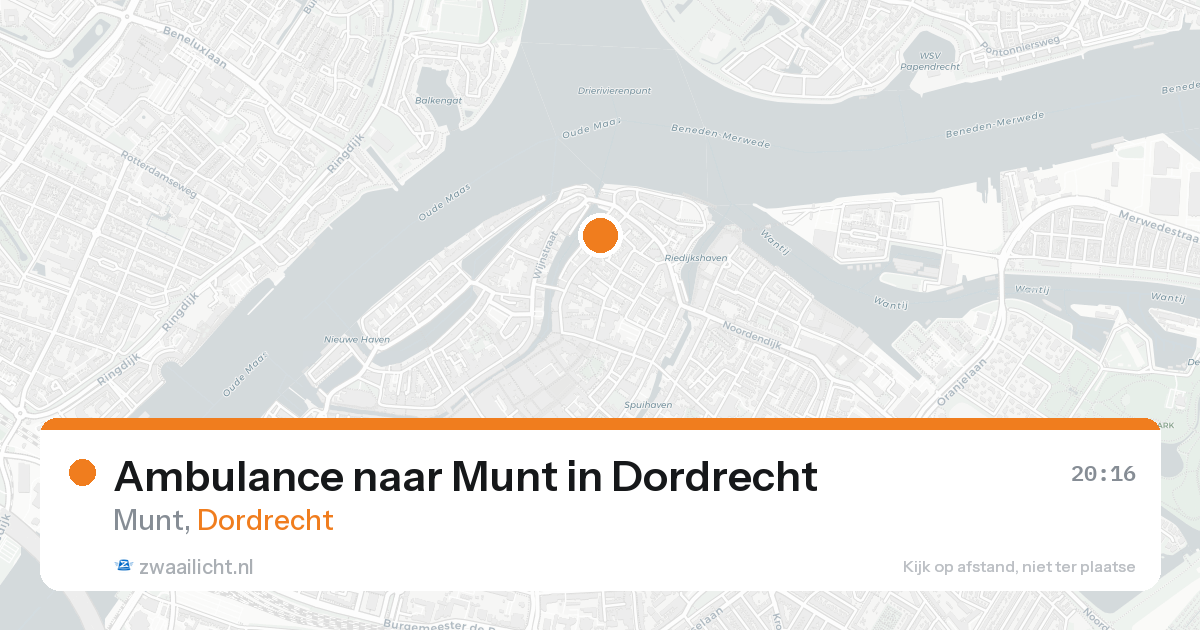 Ambulance naar Munt in Dordrecht — 30 jan 2026