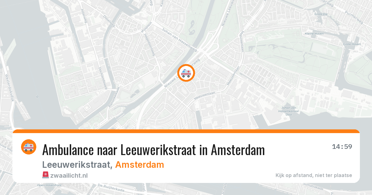 Ambulance naar Leeuwerikstraat in Amsterdam — 28 jun 2026