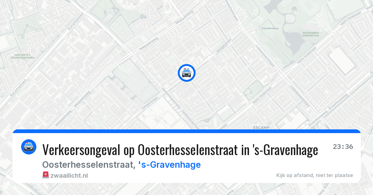 Verkeersongeval op Oosterhesselenstraat in 's-Gravenhage — 18 mei 2026
