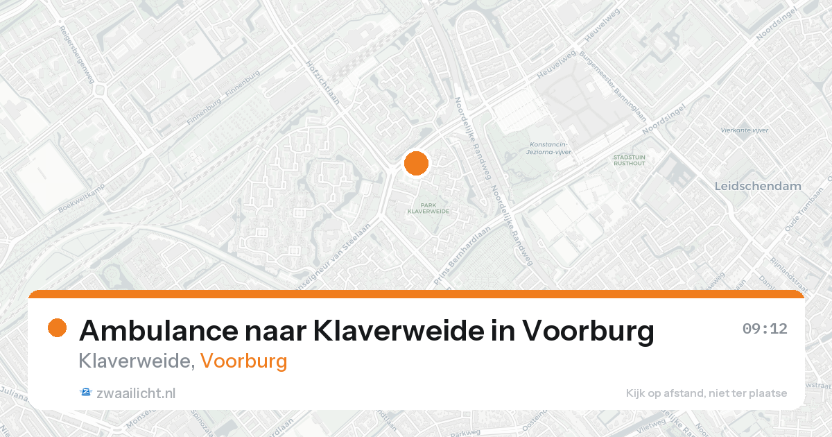 Ambulance naar Klaverweide in Voorburg — 26 aug 2026