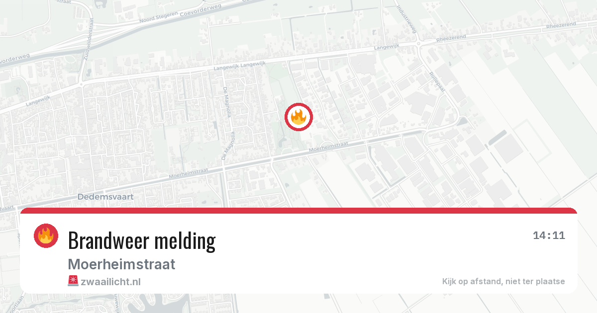 Brandweer melding — 10 apr 2026