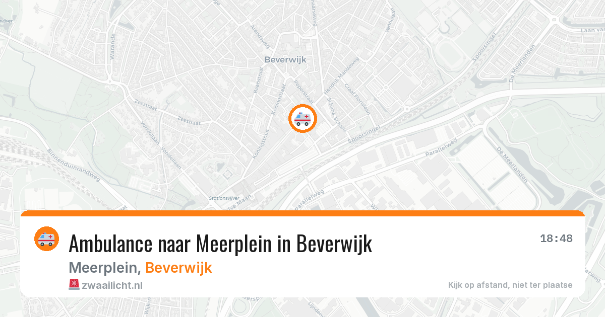 Ambulance naar Meerplein in Beverwijk — 27 jul 2026