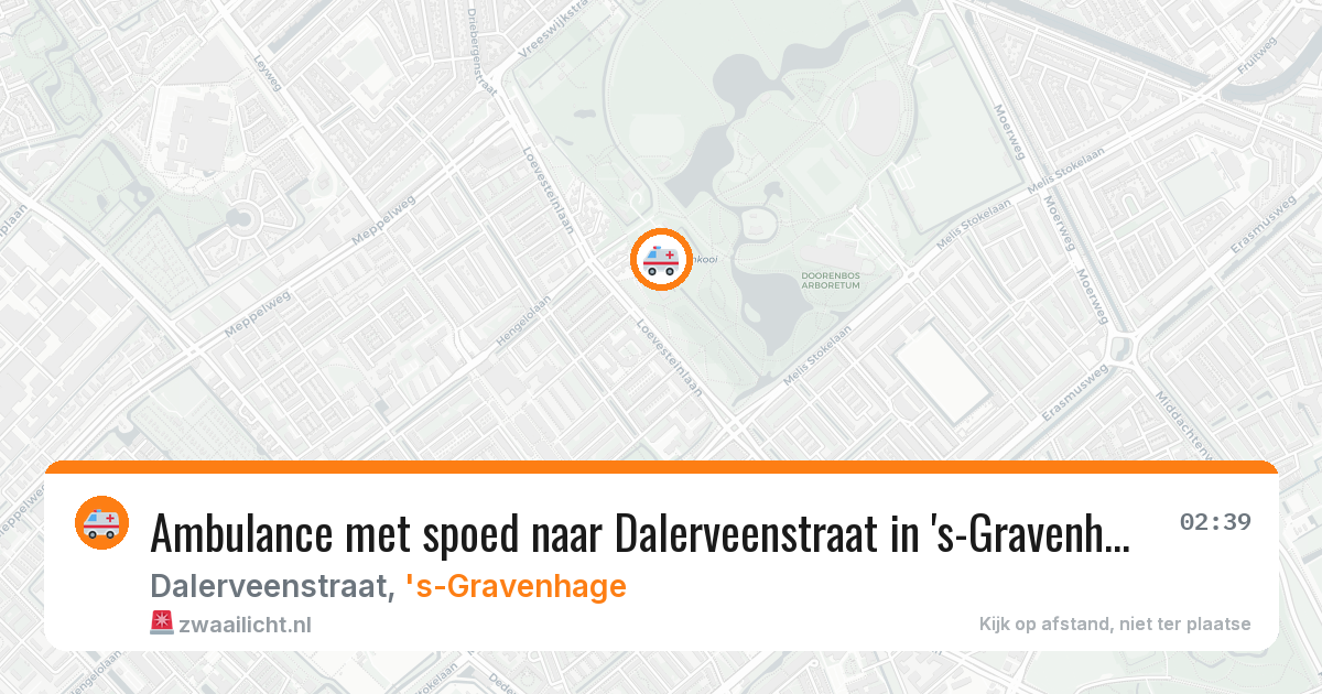 Ambulance met spoed naar Dalerveenstraat in 's-Gravenhage — 22 jul 2026