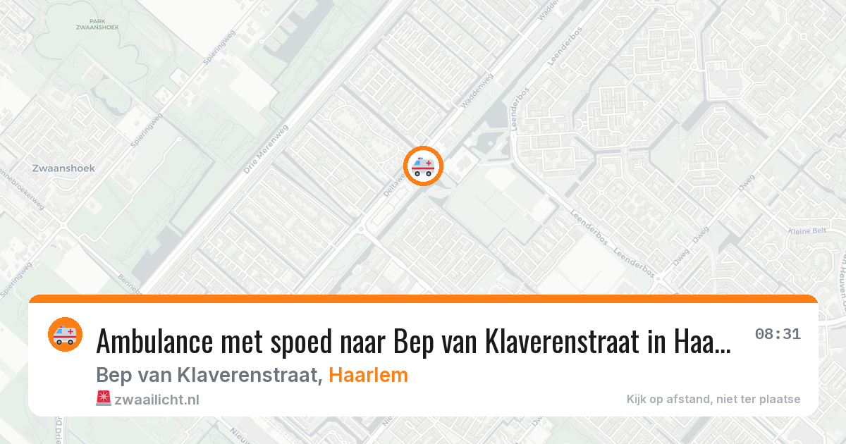 Ambulance met spoed naar Bep van Klaverenstraat in Haarlem — 21 jan 2026