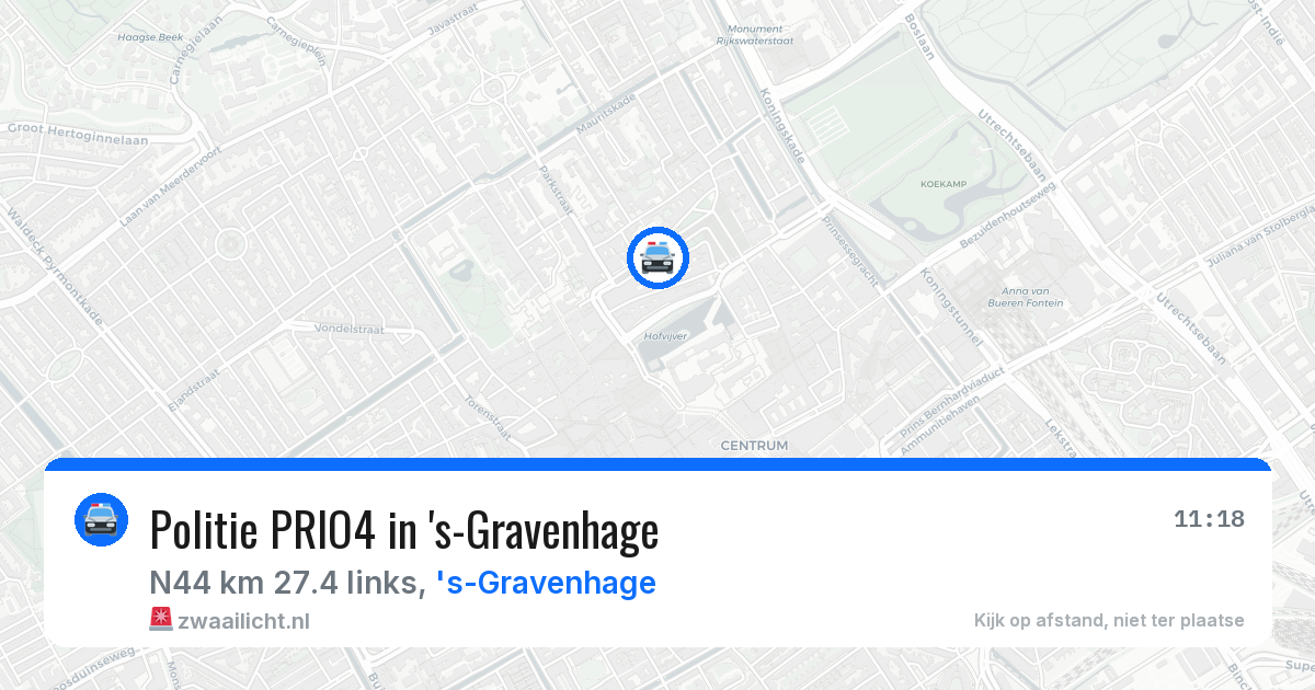Politie PRIO4 in 's-Gravenhage — 29 jun 2026 | 🚨 Zwaailicht.nl