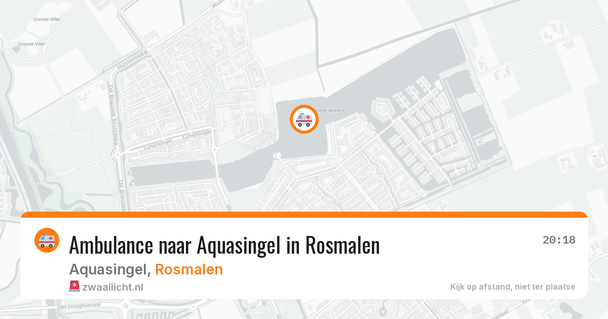 Ambulance naar Aquasingel in Rosmalen — 18 mei 2026