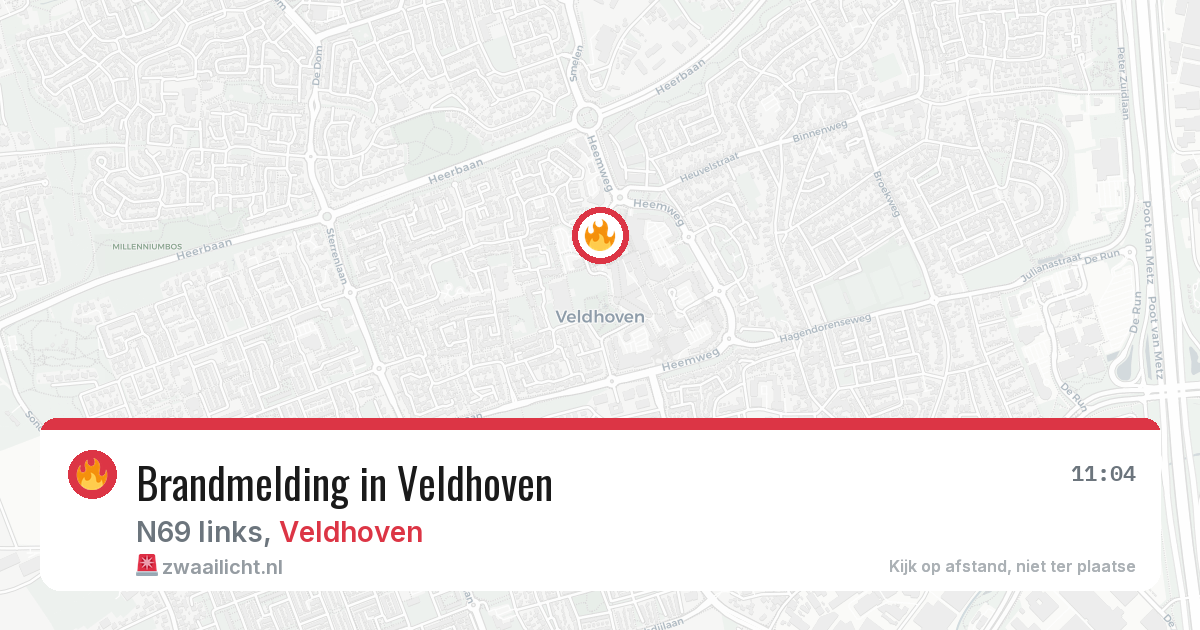 Brandmelding in Veldhoven — 3 feb 2026