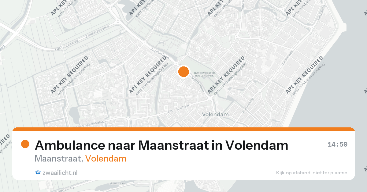 Ambulance naar Maanstraat in Volendam — 26 aug 2026