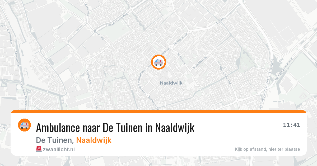 Ambulance naar De Tuinen in Naaldwijk — 2 jul 2026