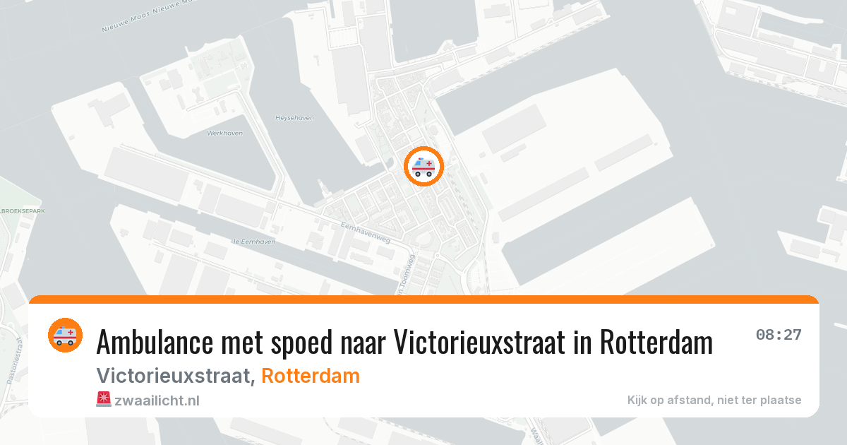 Ambulance met spoed naar Victorieuxstraat in Rotterdam — 3 jun 2026