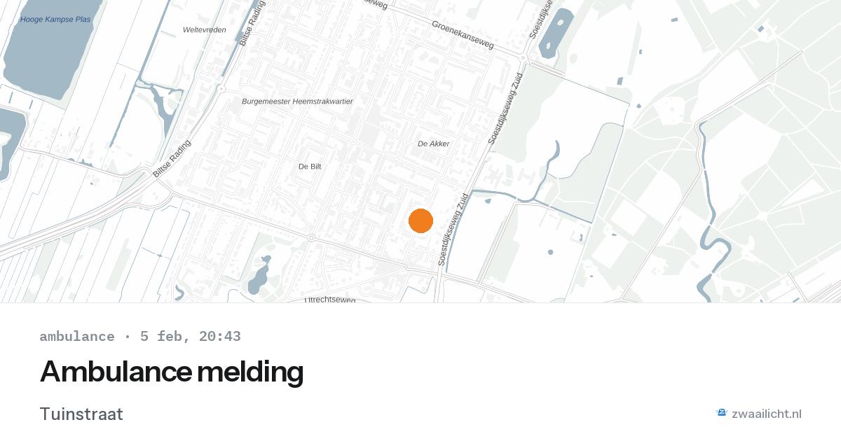 Ambulance melding — 5 feb 2026