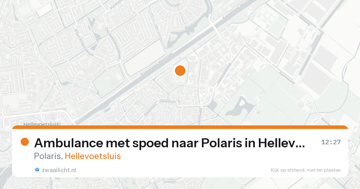 Ambulance met spoed naar Polaris in Hellevoetsluis — 24 aug 2026