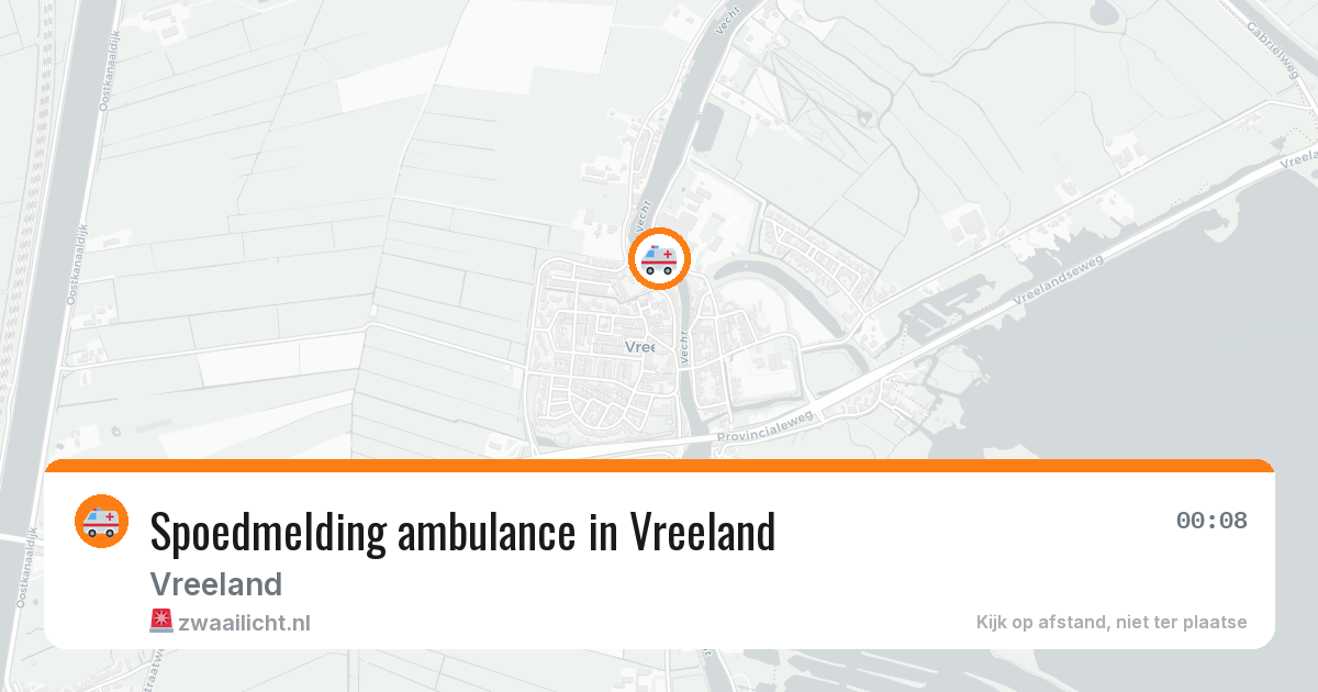 Spoedmelding ambulance in Vreeland — 30 jul 2026