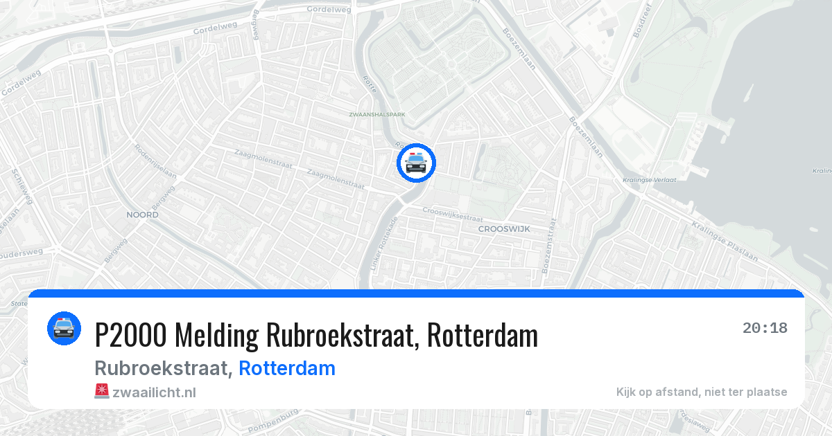 P2000 Melding Rubroekstraat, Rotterdam — 8 aug 2026