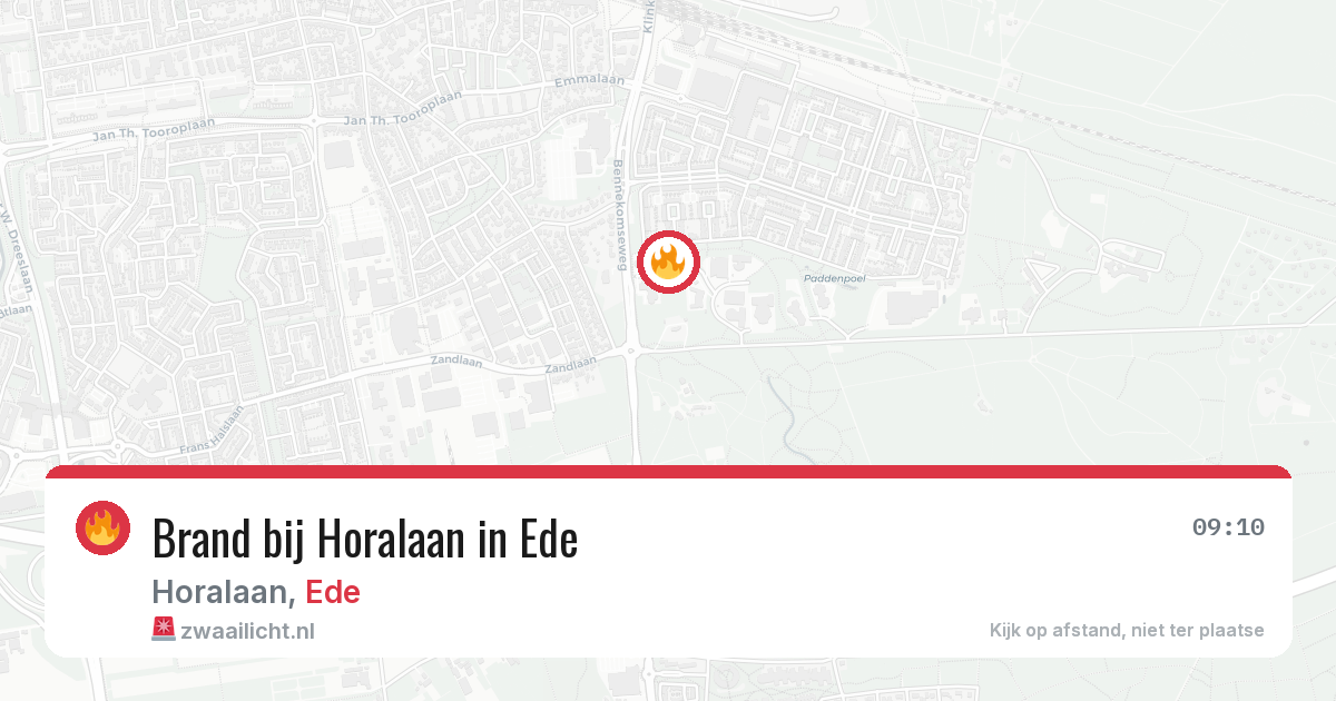 Brand bij Horalaan in Ede — 28 jun 2026