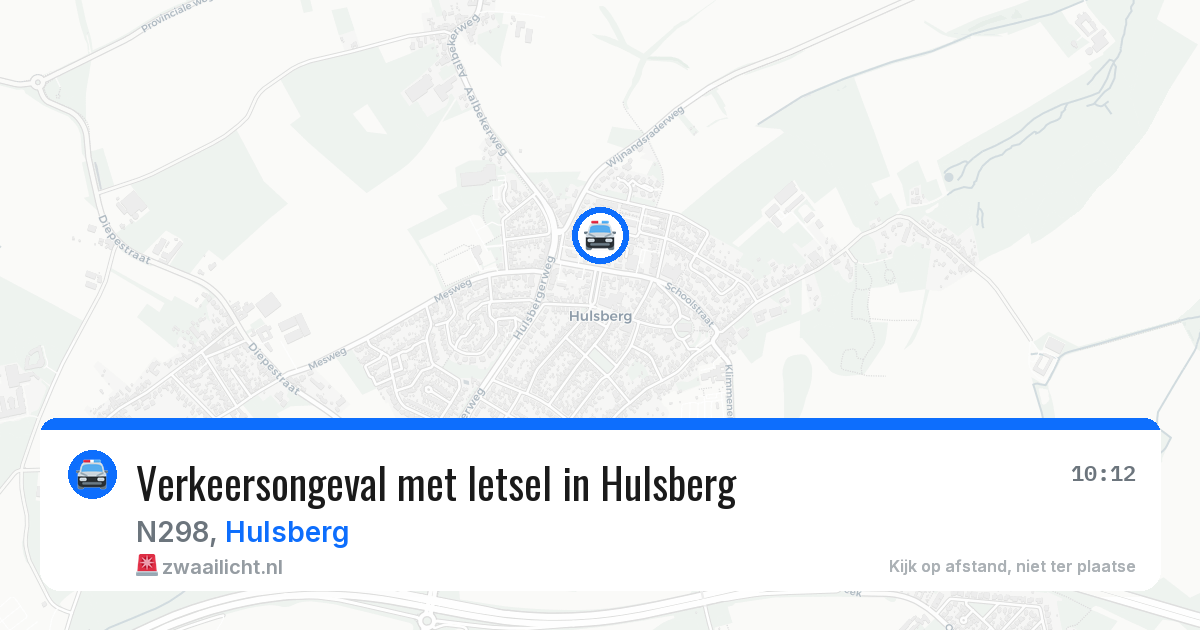 Verkeersongeval met letsel in Hulsberg — 26 apr 2026