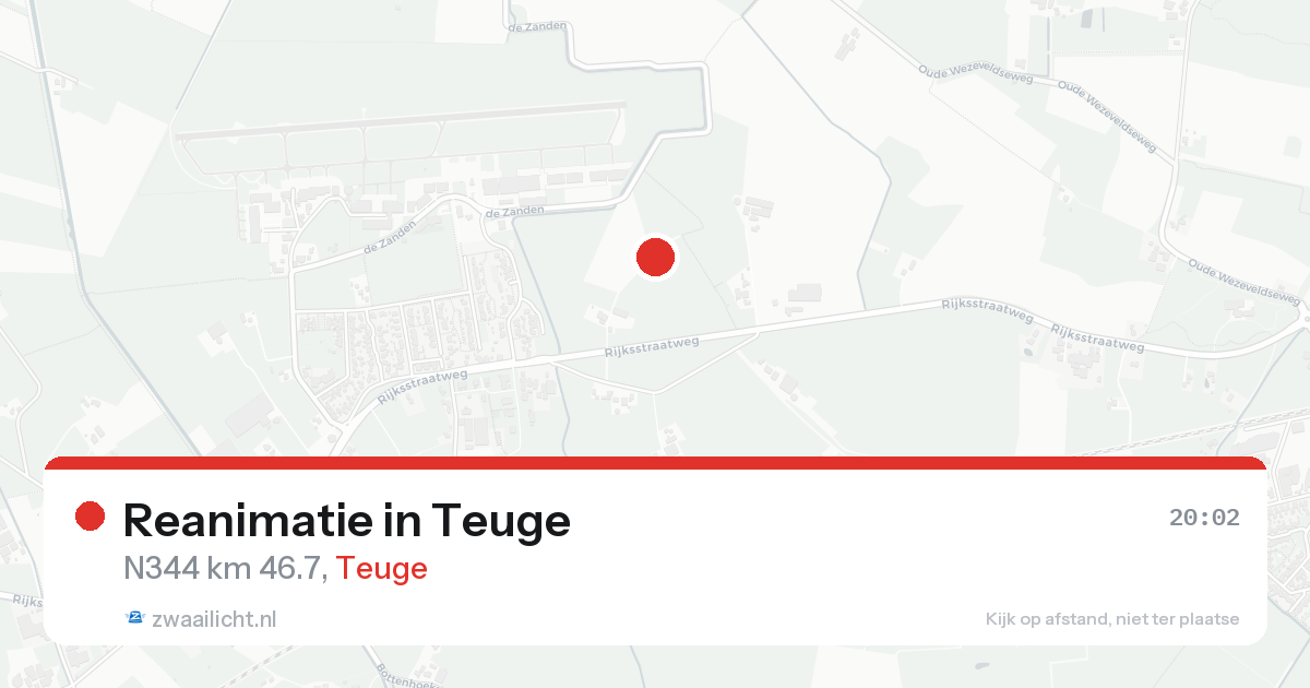Reanimatie in Teuge — 21 aug 2026