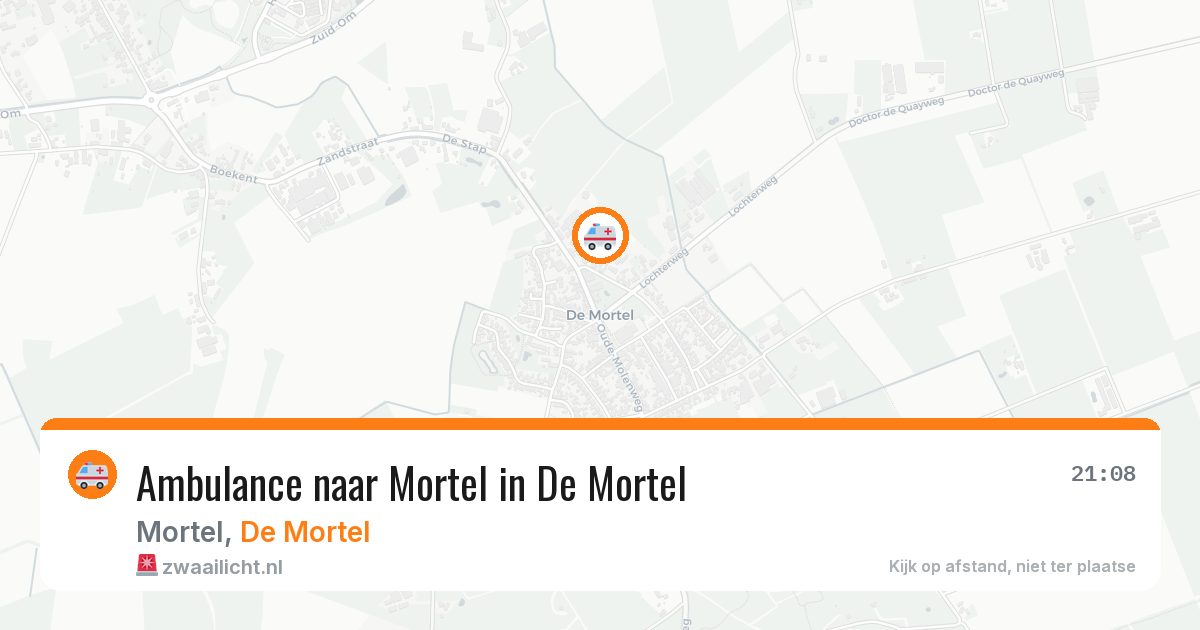 Ambulance naar Mortel in De Mortel — 15 jun 2026