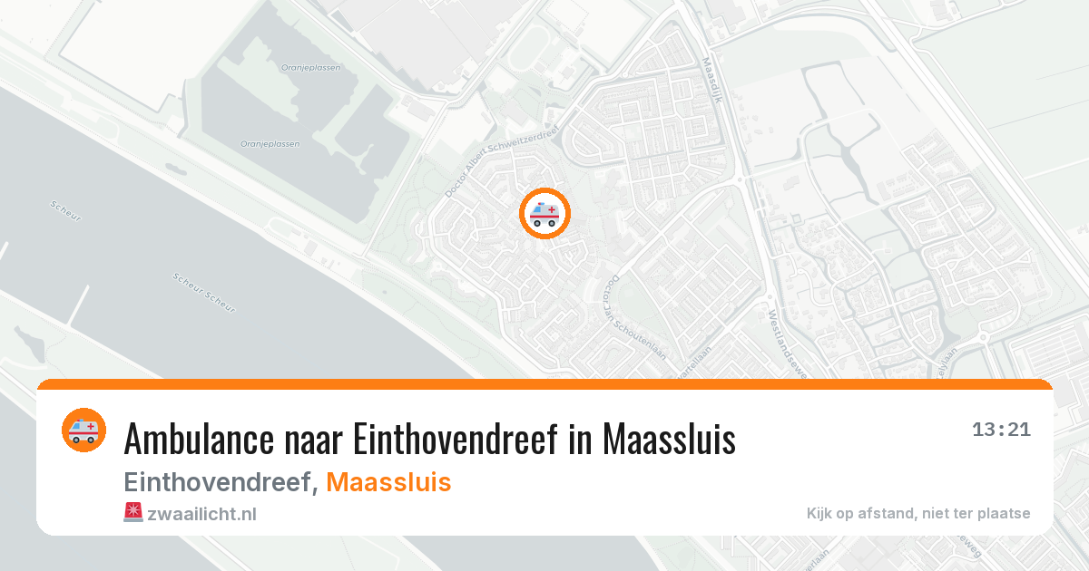 Ambulance naar Einthovendreef in Maassluis — 20 jun 2026