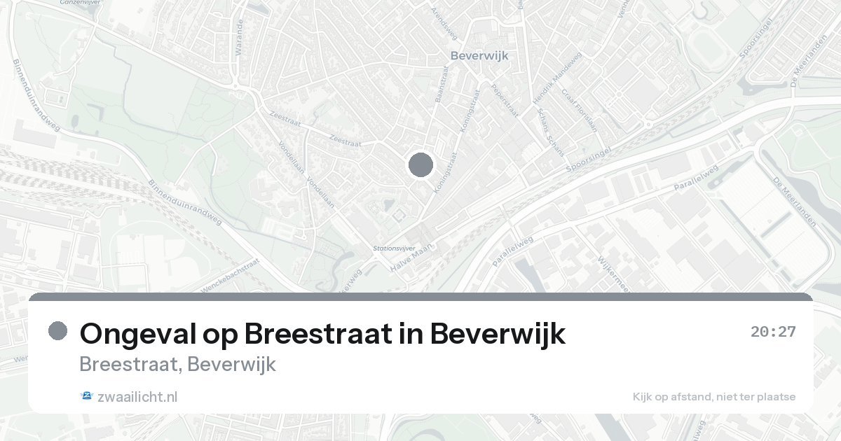 Ongeval op Breestraat in Beverwijk — 30 jan 2026