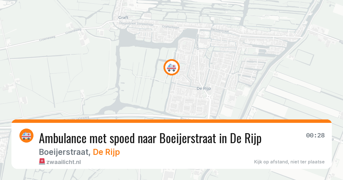 Ambulance met spoed naar Boeijerstraat in De Rijp — 10 apr 2026