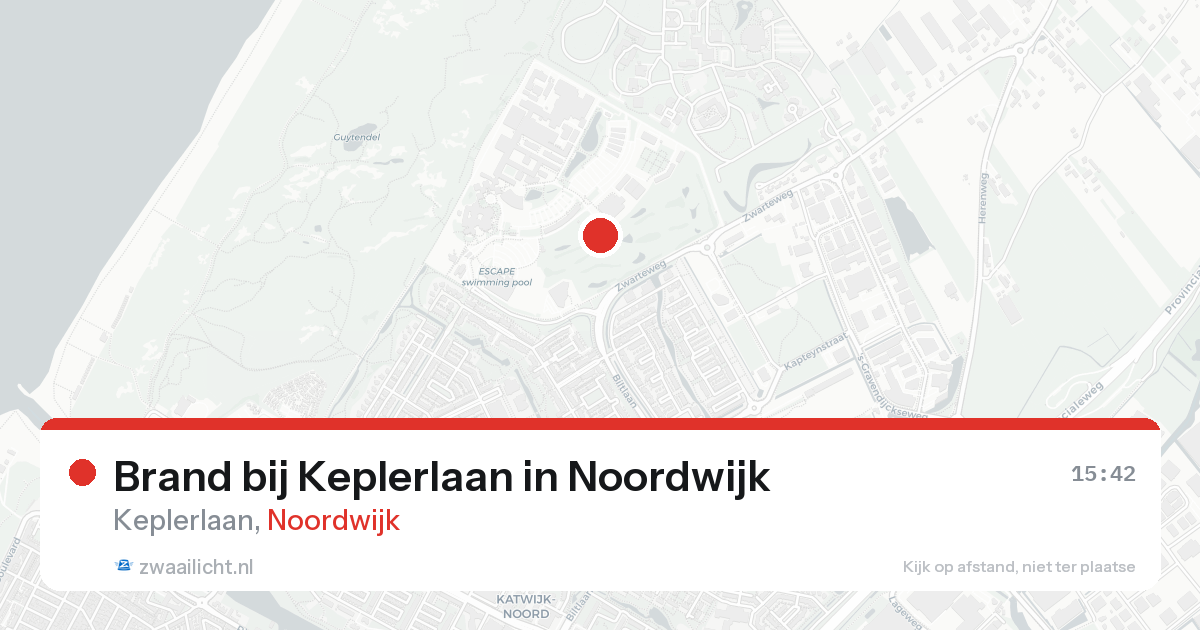 Brand bij Keplerlaan in Noordwijk — 8 mei 2026