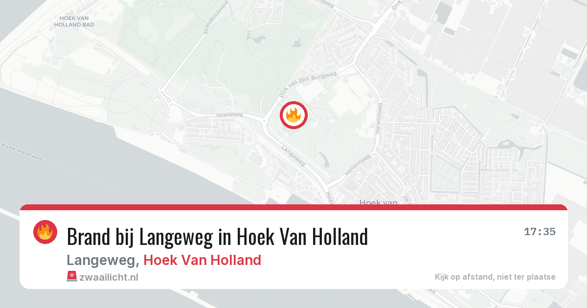 Brand bij Langeweg in Hoek Van Holland — 11 aug 2026