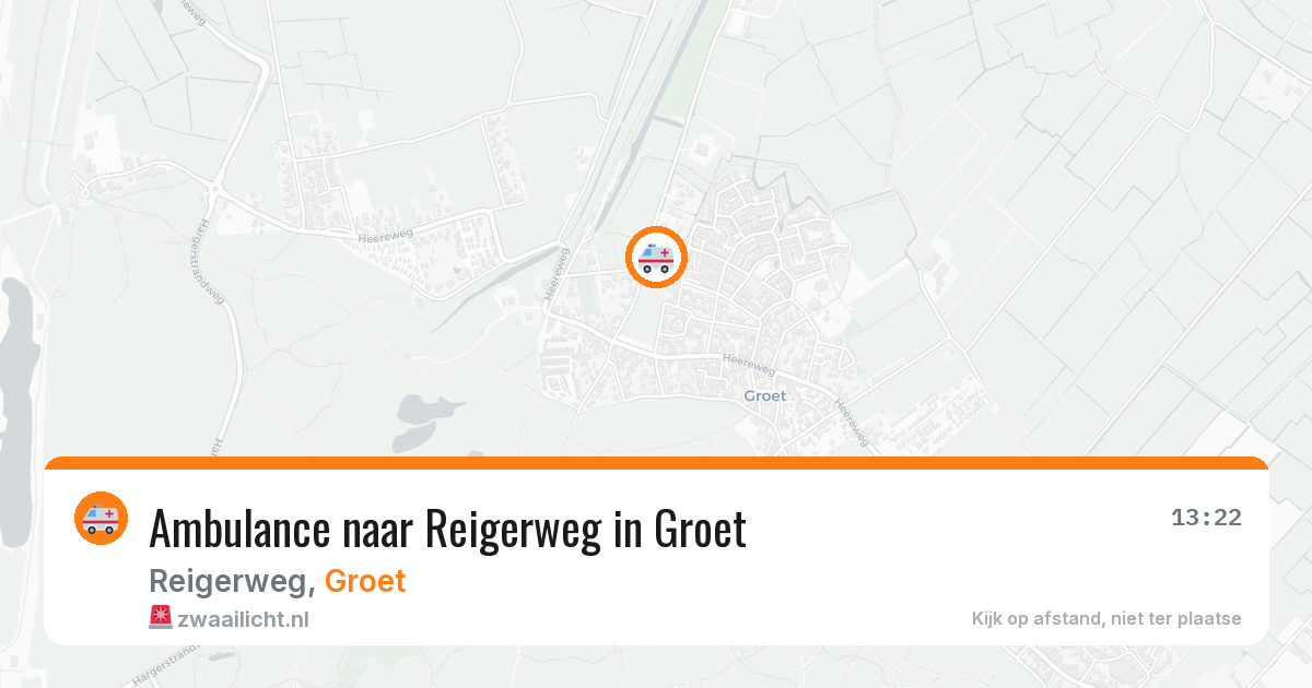 Ambulance naar Reigerweg in Groet — 18 jun 2026