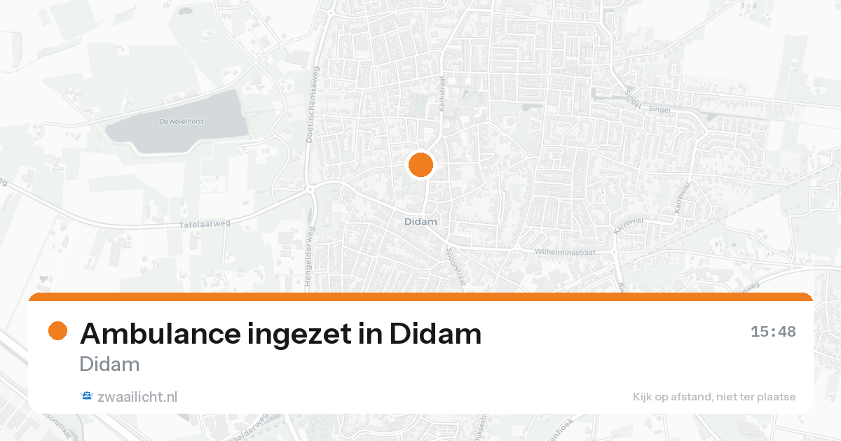 Ambulance ingezet in Didam — 30 jan 2026