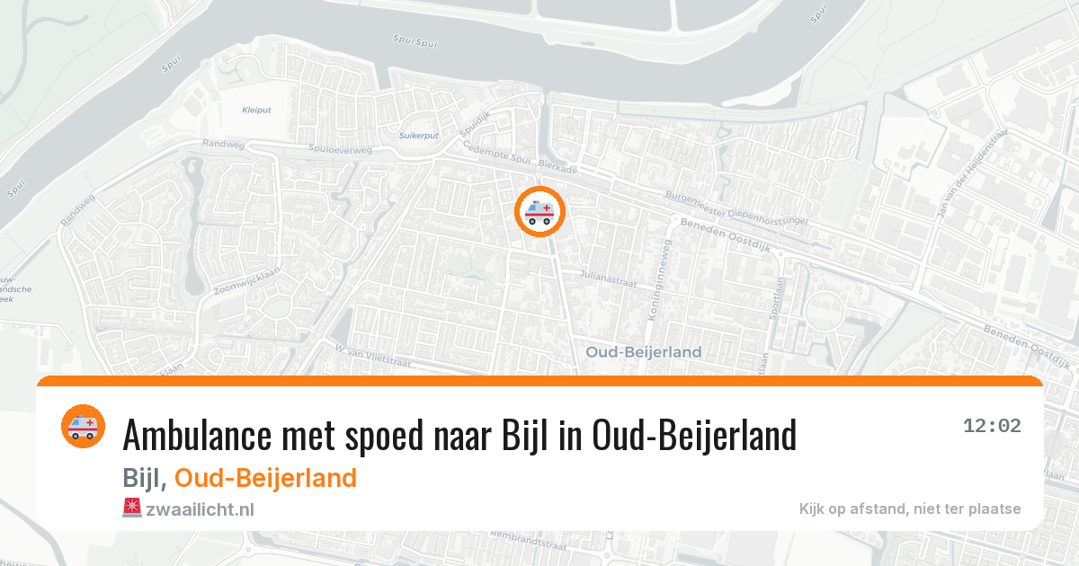 Ambulance met spoed naar Bijl in Oud-Beijerland — 30 mrt 2026