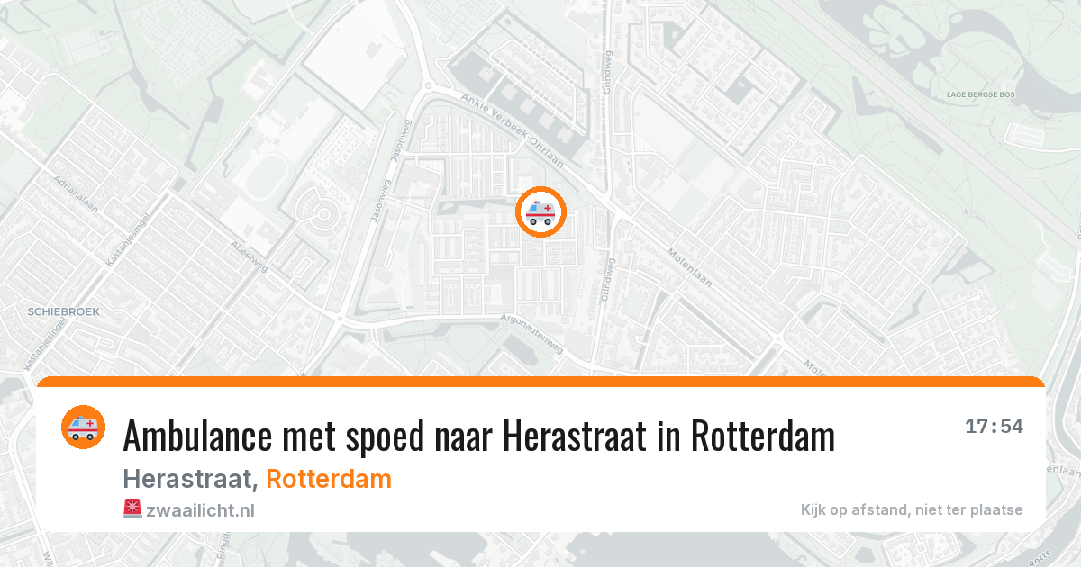 Ambulance met spoed naar Herastraat in Rotterdam — 3 jun 2026