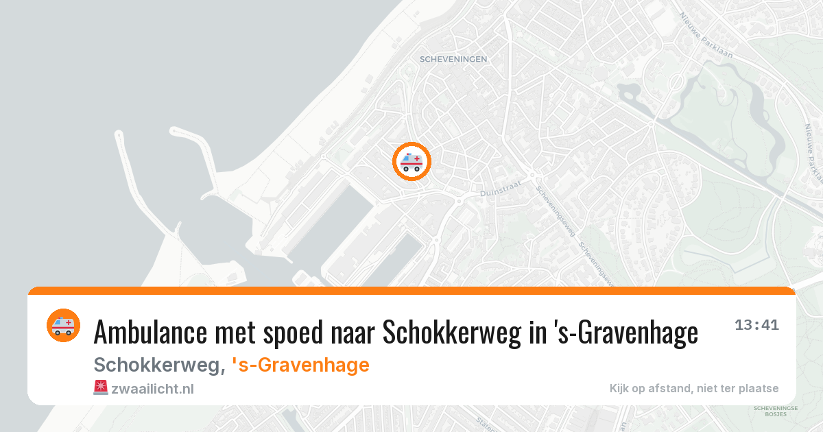Ambulance met spoed naar Schokkerweg in 's-Gravenhage — 2 mrt 2026