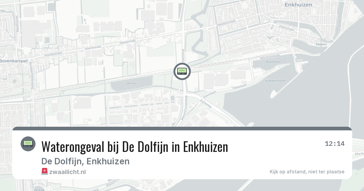 Waterongeval bij De Dolfijn in Enkhuizen — 6 feb 2026