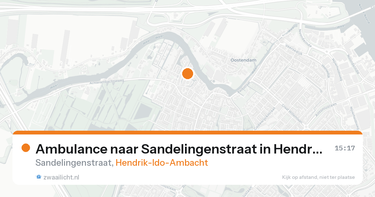 Ambulance naar Sandelingenstraat in Hendrik-Ido-Ambacht — 16 aug 2026